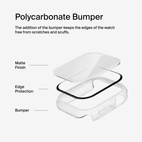 Belkin ScreenForce TemperedCurve Screen Protector + Bumper Apple Watch 10/11 42mm - Clear