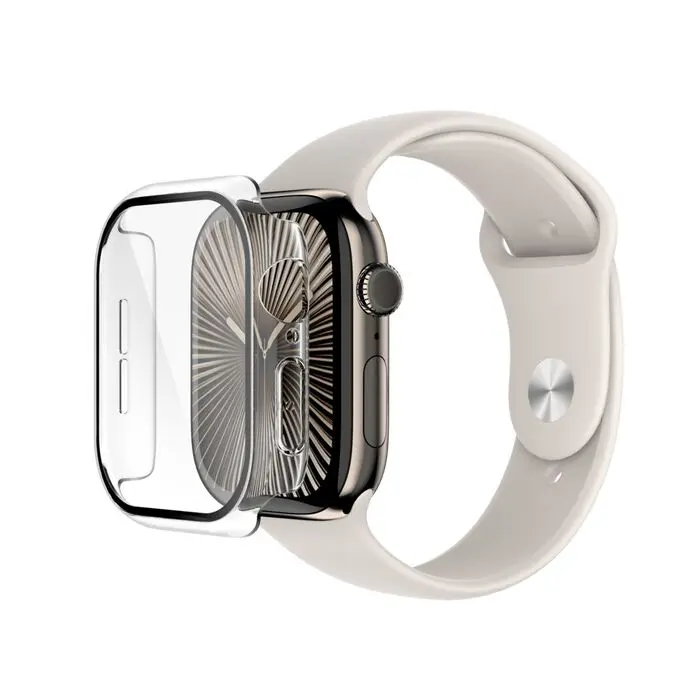 Belkin ScreenForce TemperedCurve Screen Protector + Bumper Apple Watch 10/11 46mm - Clear