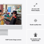 iMac 24" Retina 4.5K Apple M4 10-Core CPU & 10-Core GPU 24GB/512GB Silver