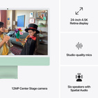 iMac 24" Retina 4.5K Apple M4 10-Core CPU & 10-Core GPU 24GB/512GB Green