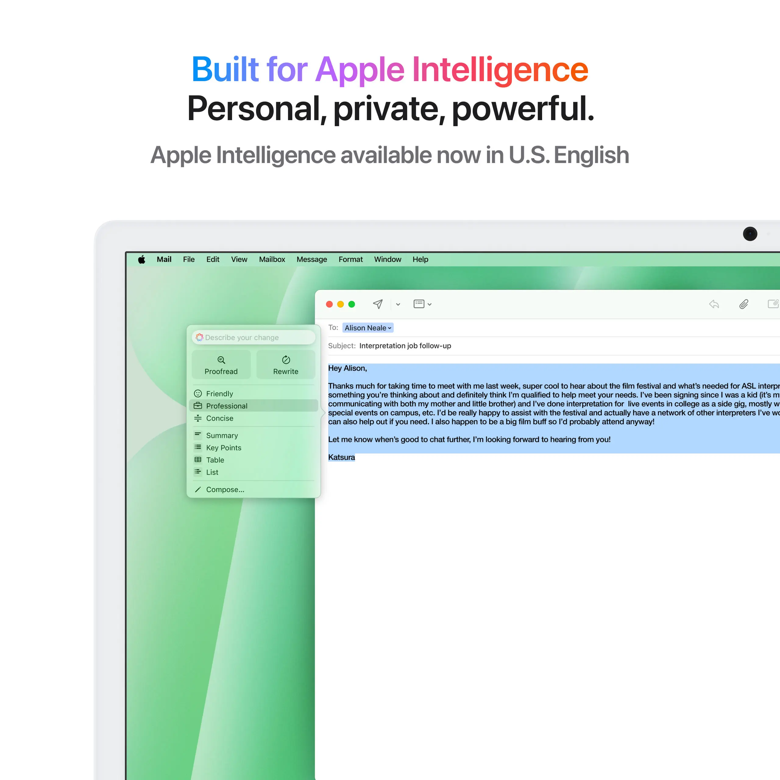 iMac 24" Retina 4.5K Apple M4 10-Core CPU & 10-Core GPU 24GB/512GB Green