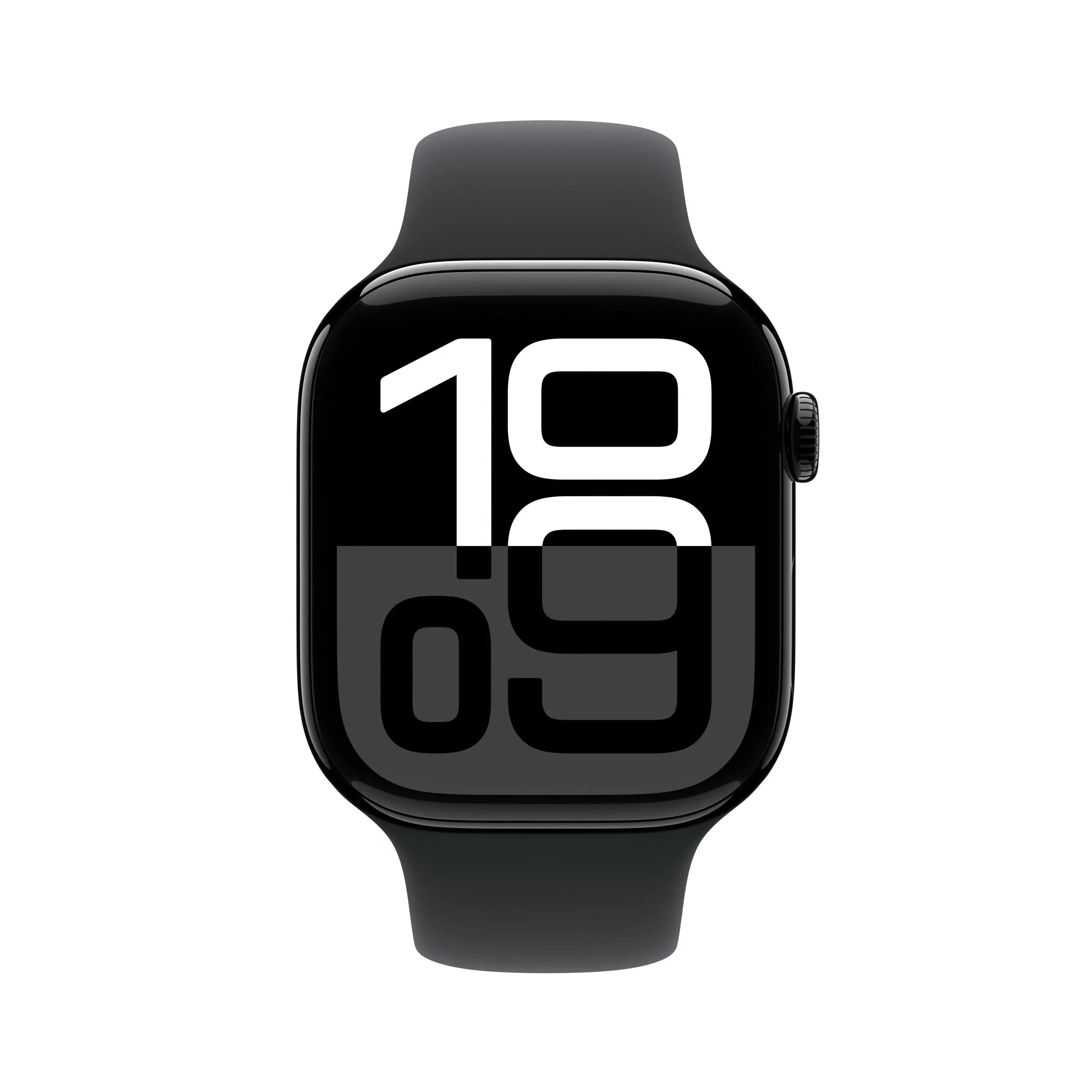 Apple Watch Series 10 GPS + Cellular 46mm Jet Black Aluminium - Black Sport Band - Small/Medium