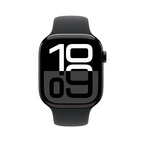 Apple Watch Series 10 GPS + Cellular 46mm Jet Black Aluminium - Black Sport Band - Small/Medium