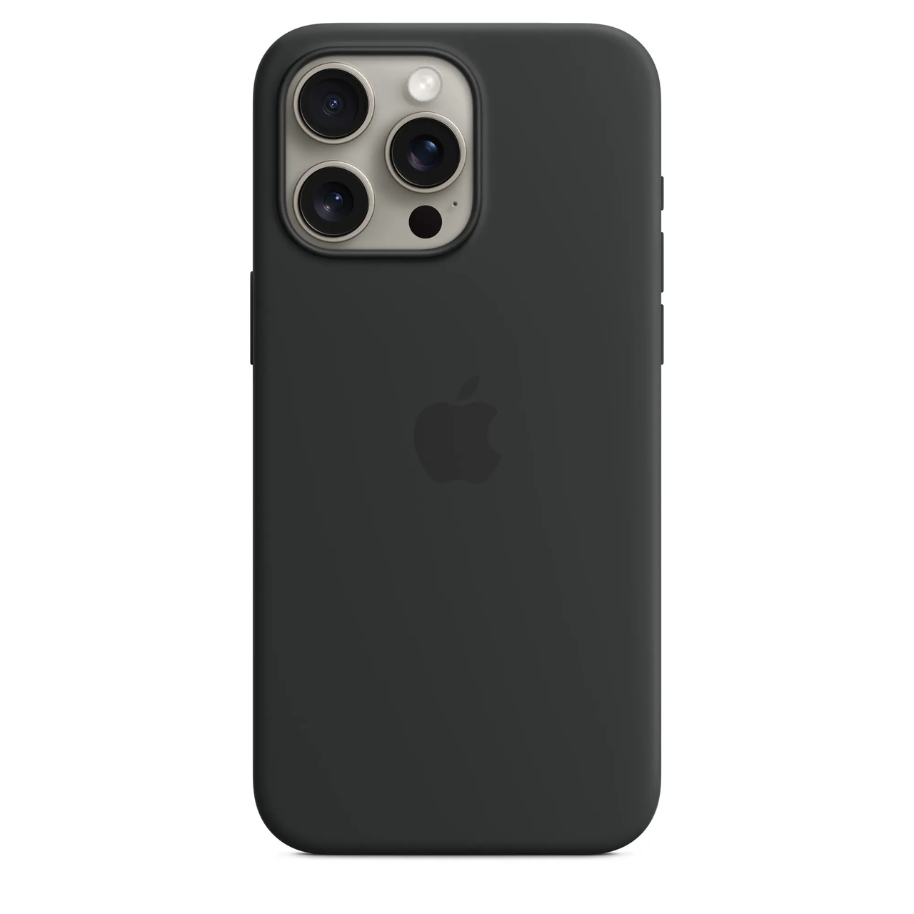 Apple iPhone 15 Pro Max Silicone Case w/MagSafe - Black