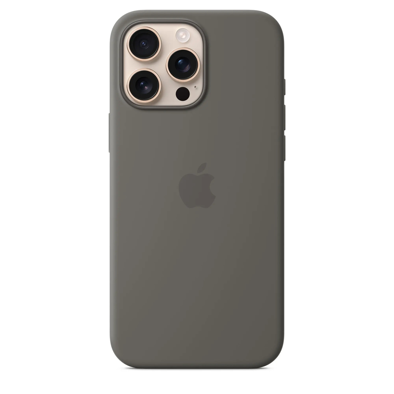 Apple iPhone 16 Pro Max Silicone Case w/ MagSafe - Stone Gray