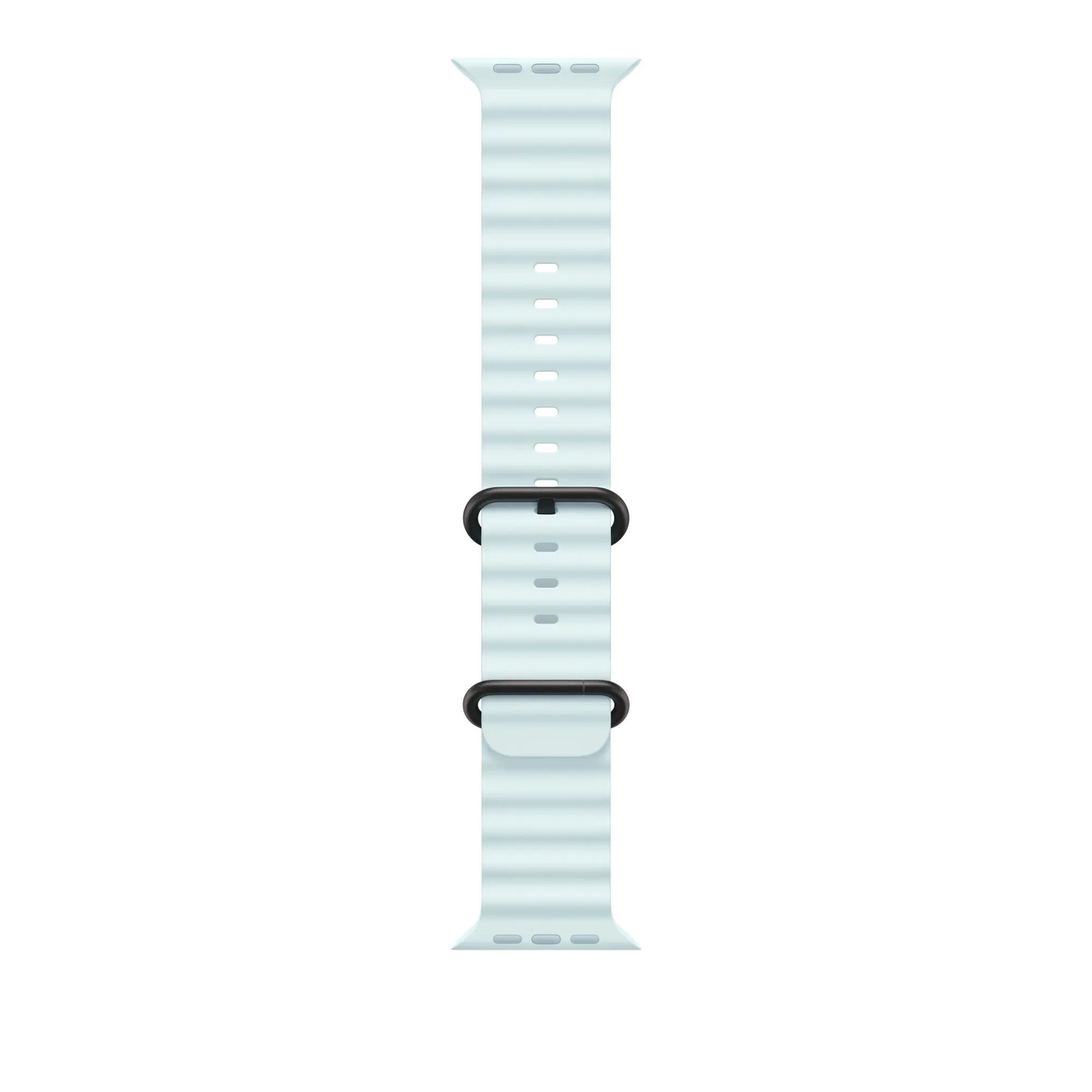 Apple Watch 49mm Ocean Band Ice Blue - Black Titanium