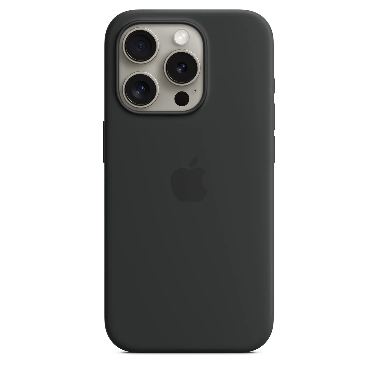 Apple iPhone 15 Pro Silicone Case w/MagSafe - Black