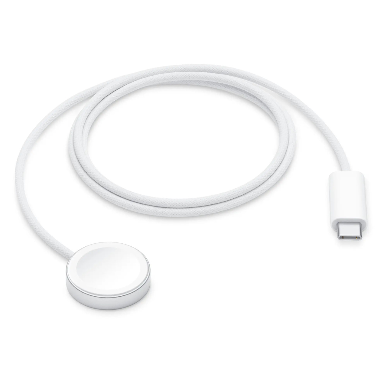Apple Watch Woven Magnetic Fast Charger Cable USB-C 1.0m White
