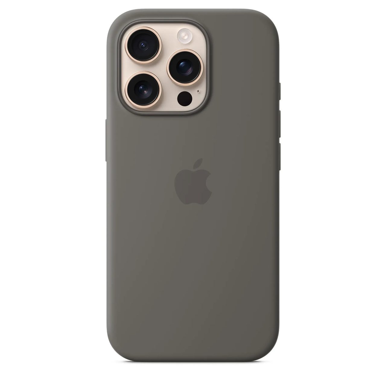 Apple iPhone 16 Pro Silicone Case w/ MagSafe - Stone Gray