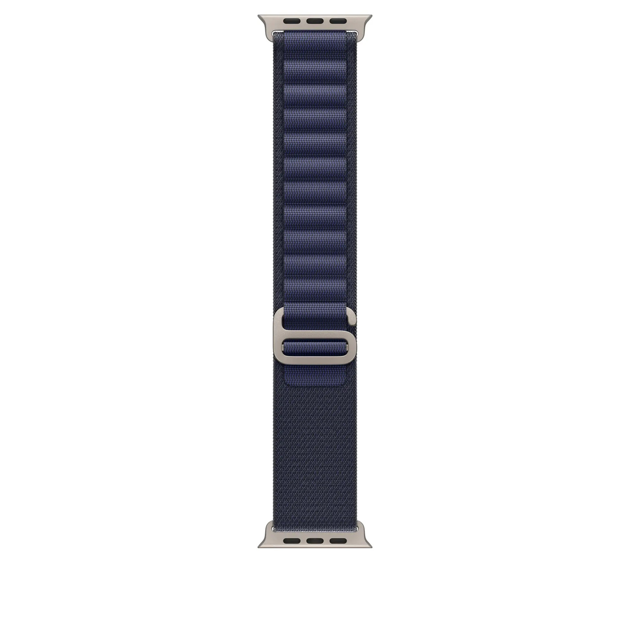 Apple Watch 49mm Alpine Loop Navy - Small - Natural Titanium