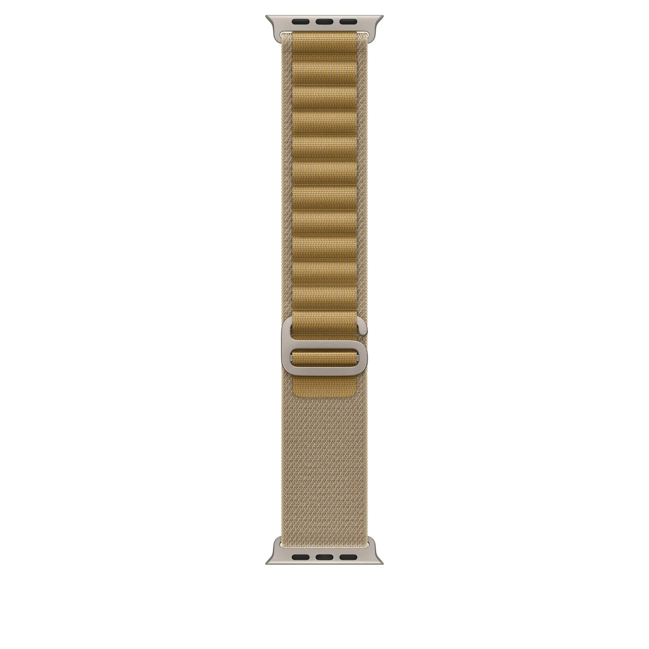 Apple Watch 49mm Alpine Loop Tan - Small - Natural Titanium