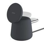 Belkin BOOSTCHARGE Pro 2-in-1 Magnetic Wireless 15W Charging Station Charcoal