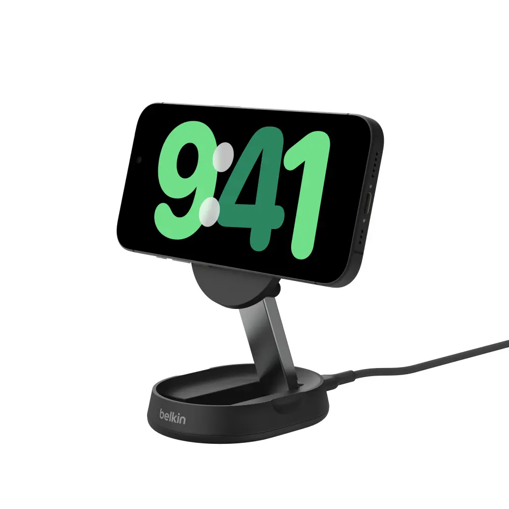 Belkin BOOSTCHARGE 2-in-1 Magnetic Wireless QI2 15W Charging Stand Black