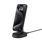 Belkin BOOSTCHARGE 2-in-1 Magnetic Wireless QI2 15W Charging Stand Black