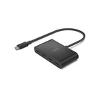 Belkin CONNECT USB-C 4-Port 100W PD Hub Black