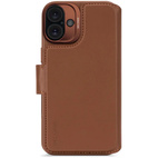 DECODED Leather Detachable Wallet Case w/MagSafe for iPhone 16 - Tan