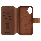 DECODED Leather Detachable Wallet Case w/MagSafe for iPhone 16 - Tan