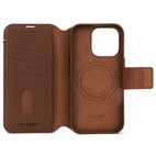 DECODED Leather Detachable Wallet Case w/MagSafe for iPhone 16 Pro - Tan