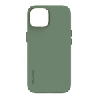 DECODED Silicone Backcover w/MagSafe for iPhone 15 - Sage Leaf Green
