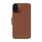DECODED Leather Detachable Wallet Case w/MagSafe for iPhone 16 Plus - Tan