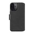 DECODED Leather Detachable Wallet Case w/MagSafe for iPhone 16 Plus - Black