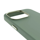 DECODED Silicone Backcover w/MagSafe for iPhone 15 Pro - Sage Leaf Green