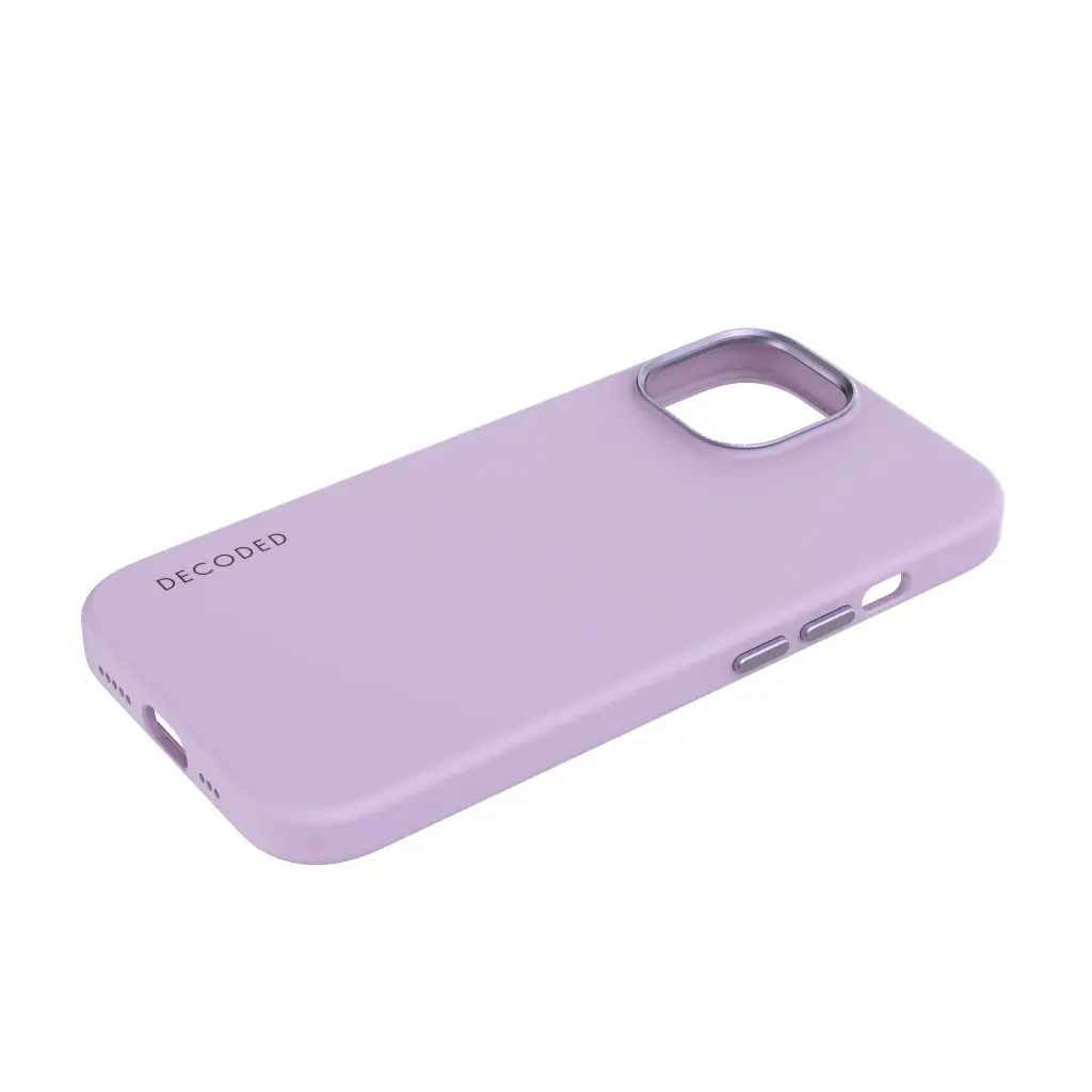DECODED Silicone Backcover w/MagSafe for iPhone 15 Plus - Lavender