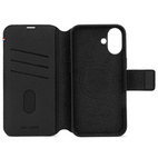 DECODED Leather Detachable Wallet Case w/MagSafe for iPhone 16 - Black