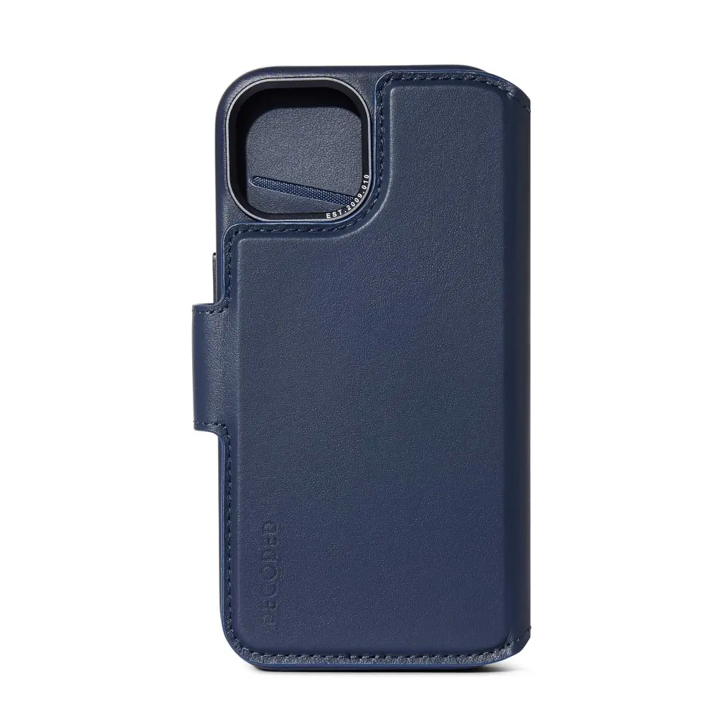 DECODED Leather Detachable Wallet Case w/MagSafe for iPhone 15 Pro Max - True Navy