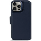 DECODED Leather Detachable Wallet Case w/MagSafe for iPhone 16 Pro Max - Navy