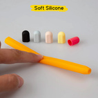 Doodroo Skin for Apple Pencil (1&2) Orange + Single Cap