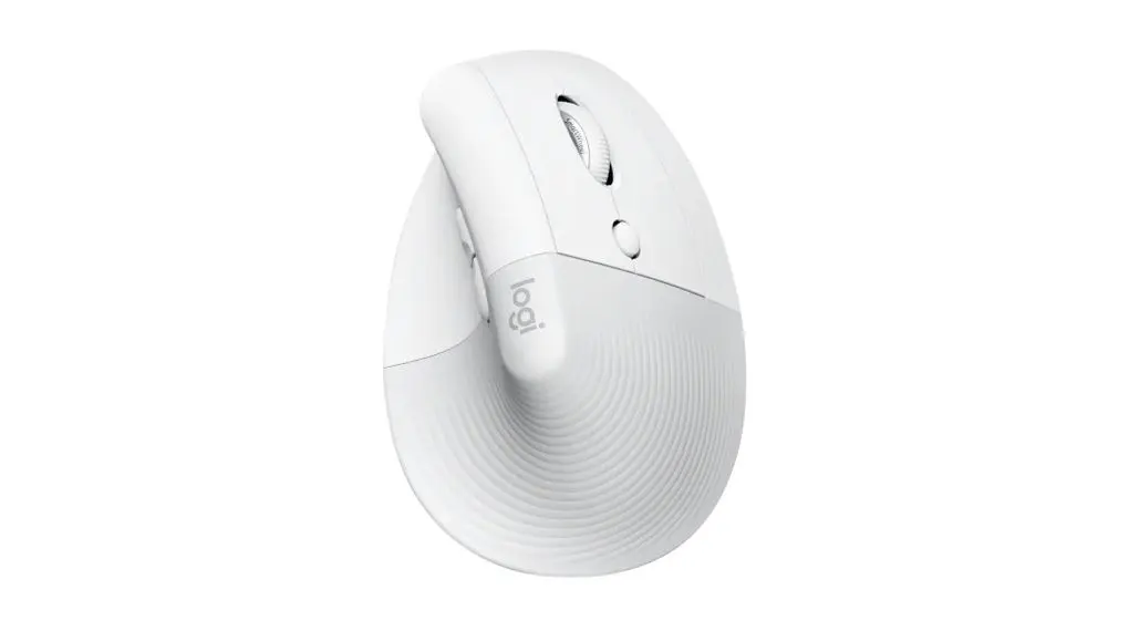 Logitech Lift for Mac Vertical Ergonomic Bluetooth Mouse- Pale Grey