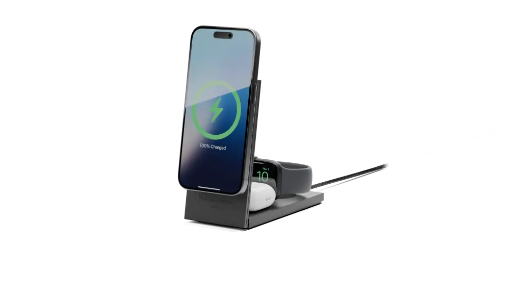 Native Union Rise 3-in1 Qi2 Wireless Charging Stand - Black
