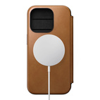 Nomad Modern Leather Folio w/MagSafe iPhone 15 Pro - English Tan