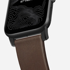 Nomad Watch 44/45/49mm Modern Band Rustic Brown Leather/Black hardware