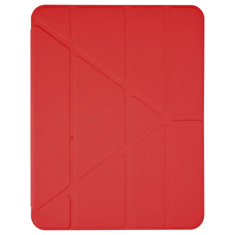 Pomologic BookFold Case Clear w/Pencil iPad Air 11 (M2/M3/M4) - Clear/Red