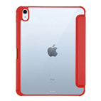 Pomologic BookFold Case Clear w/Pencil iPad Air 11 (M2/M3/M4) - Clear/Red