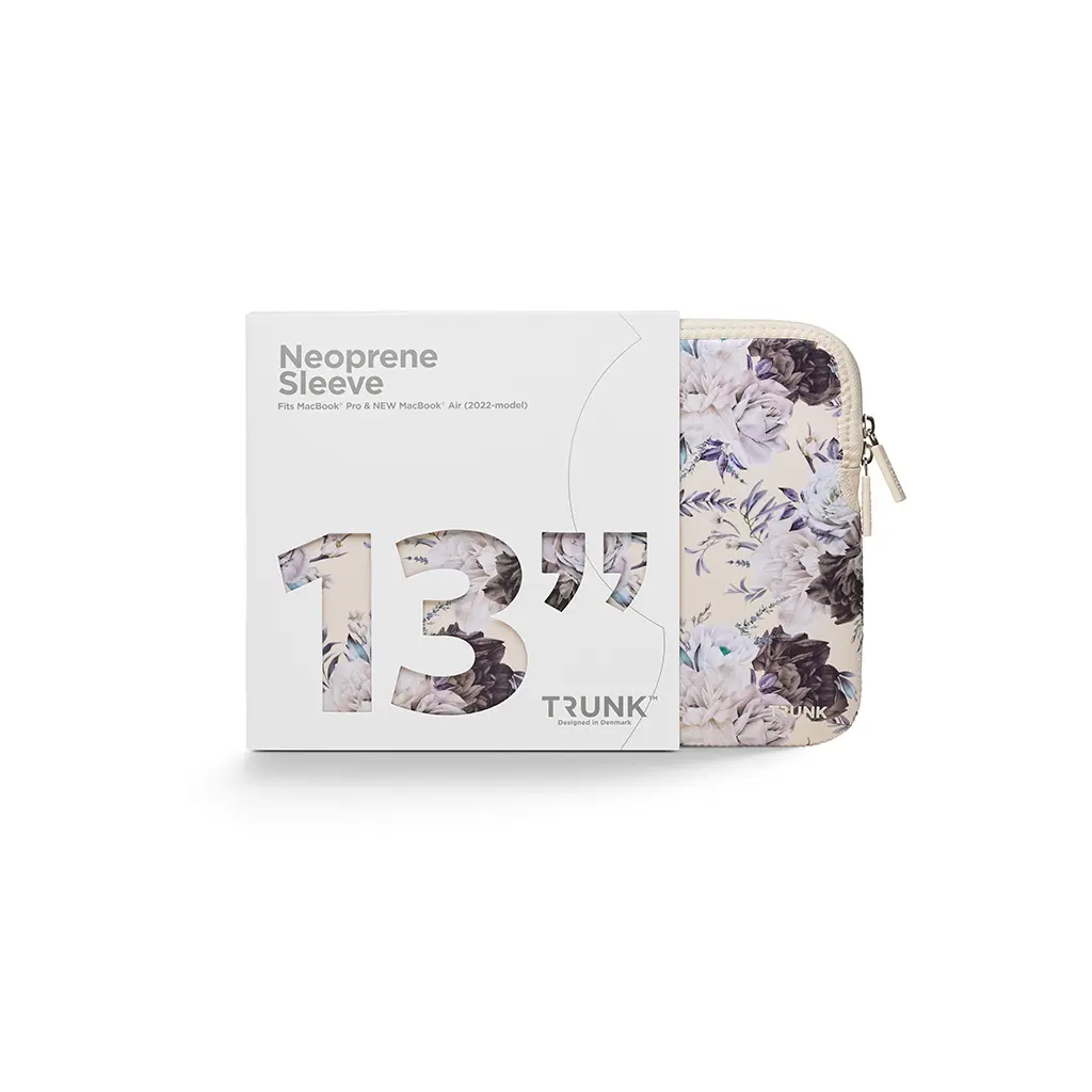 TRUNK Neoprene Sleeve MacBook Air 13"/13.6" Moonlight Flower