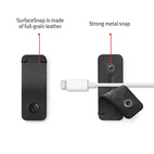 Twelve South CableSnap Stay 3-pack - Leather Black