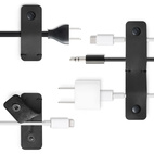 Twelve South CableSnap Stay 3-pack - Leather Black