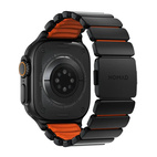 Nomad Watch 44/45/4649mm Stratos Band Black Titanium - Ultra Orange FKM
