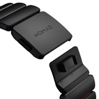 Nomad Watch 44/45/4649mm Stratos Band Black Titanium - Ultra Orange FKM