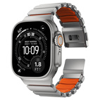 Nomad Watch 44/45/4649mm Stratos Band Natural Titanium - Ultra Orange FKM