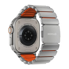 Nomad Watch 44/45/4649mm Stratos Band Natural Titanium - Ultra Orange FKM