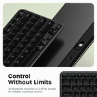 Satechi EX1 Slim Bluetooth Wireless Keyboard USB-C - SF/SWE - Space Black