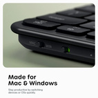 Satechi EX1 Slim Bluetooth Wireless Keyboard USB-C - SF/SWE - Space Black