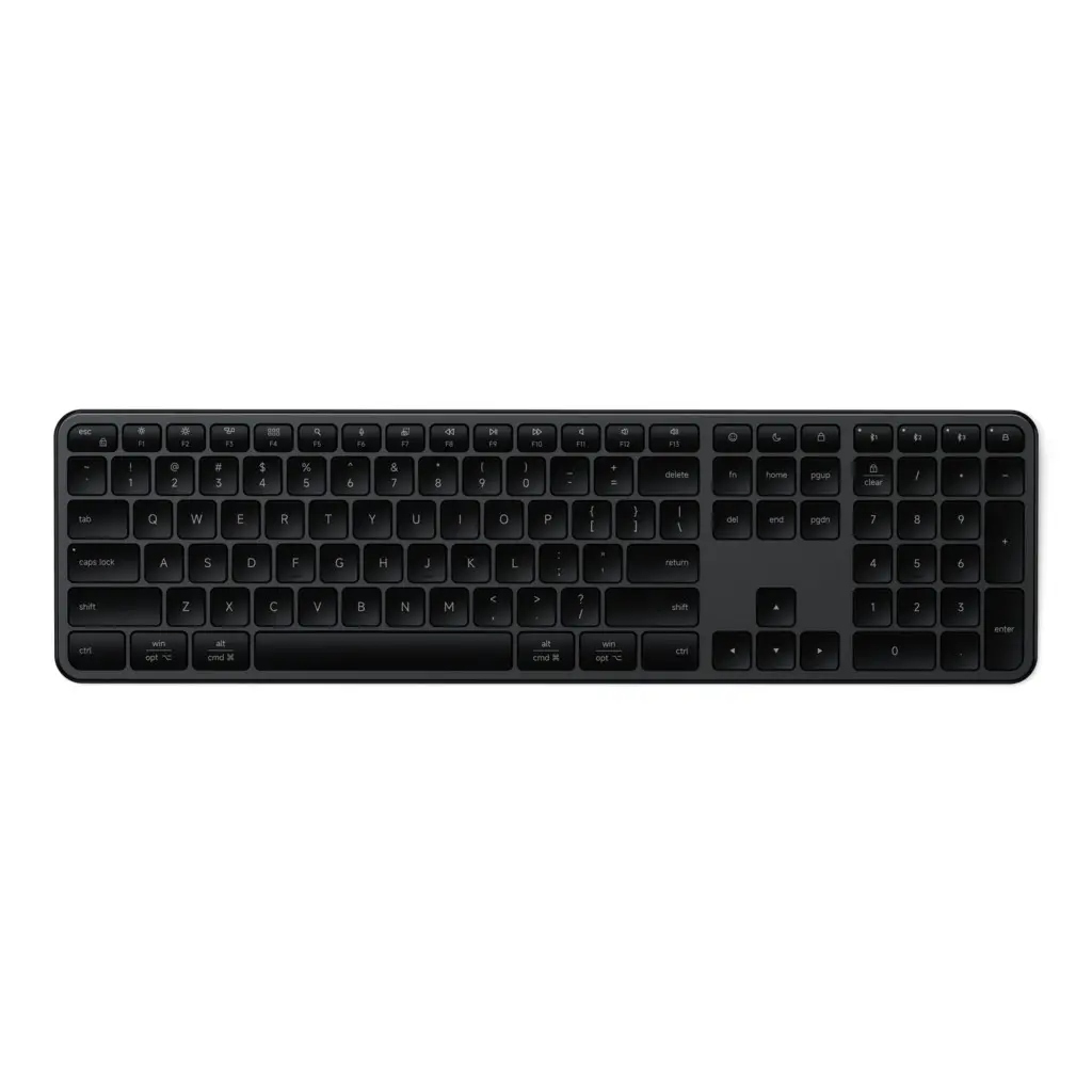Satechi EX3 Slim Bluetooth Wireless Keyboard + Numpad USB-C - SF/SWE - Space Black