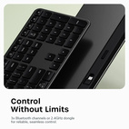 Satechi EX3 Slim Bluetooth Wireless Keyboard + Numpad USB-C - SF/SWE - Space Black