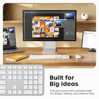 Satechi EX3 Slim Bluetooth Wireless Keyboard + Numpad USB-C - SF/SWE - Silver