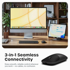 Satechi Slim EX Bluetooth Wireless Mouse USB-C - Space Black